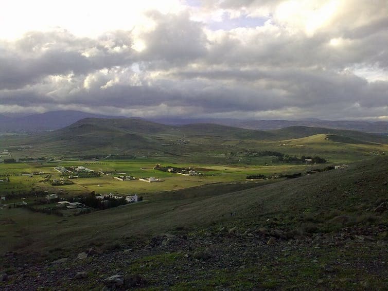 View of Ghouta and Al Kiswah farms.