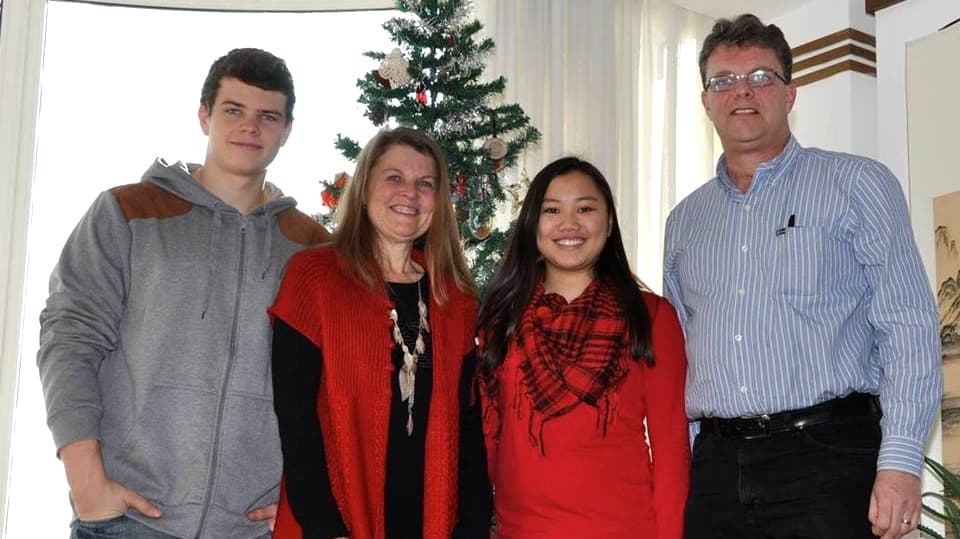 Kevin and Julia Garratt shown with two of their three children, Peter and Hannah.