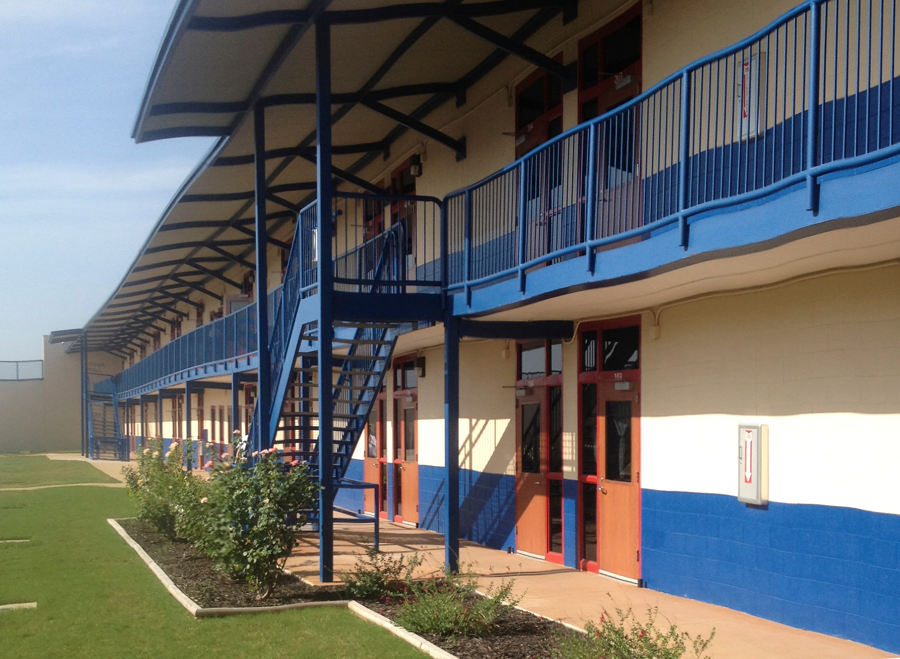 An exterior photo shows a privately operated US government detention facility in rural Karnes County, about 60 miles southeast of San Antonio, Texas, July 31, 2014.