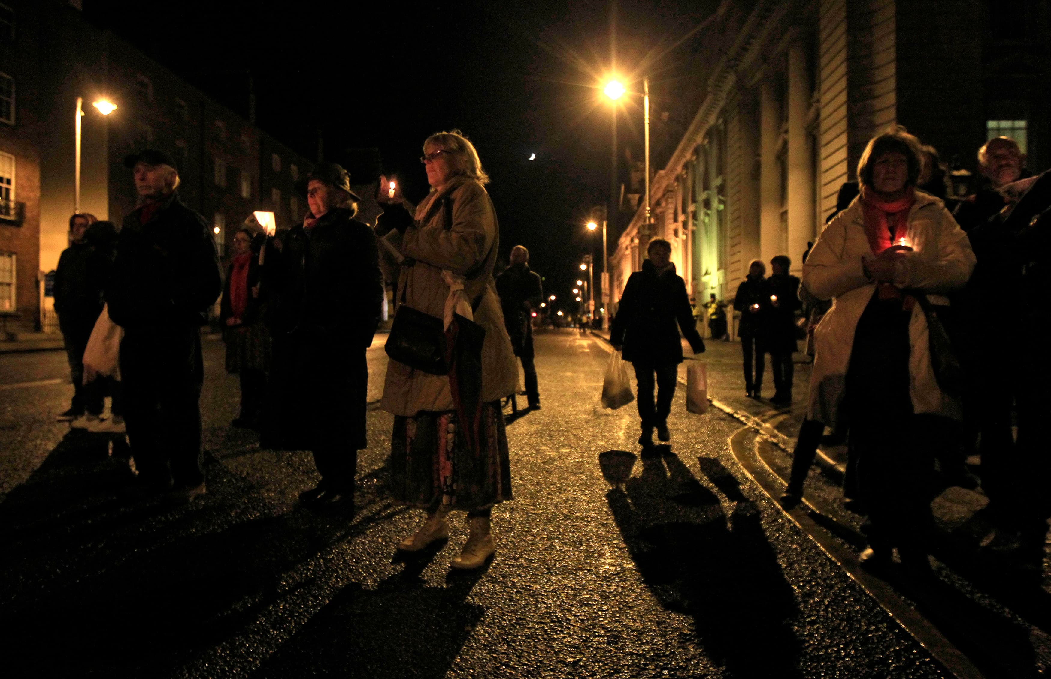 Pro-choice protesters in Dublin, Ireland