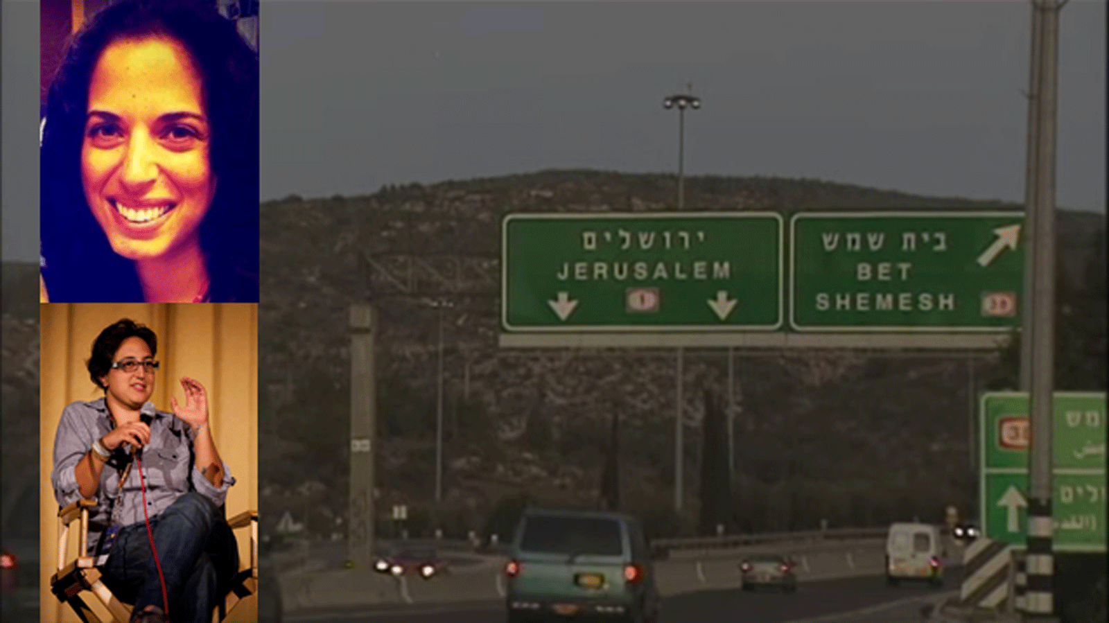 Gal and Rawan in the film by Lisa Gossels "My So-Called Enemy"