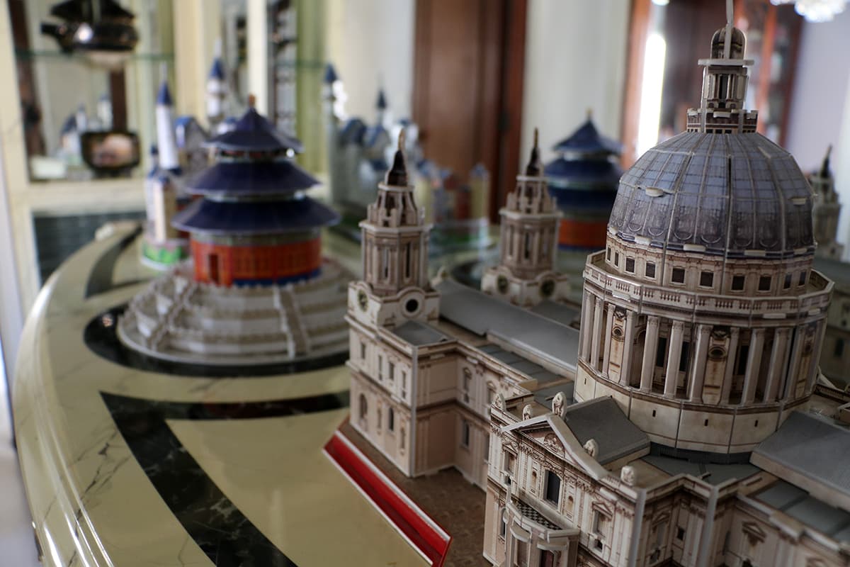 Karen's model of an Italian basilica. She wants to be a famous engineer or a scientist, which is why she loves building 3D puzzles.