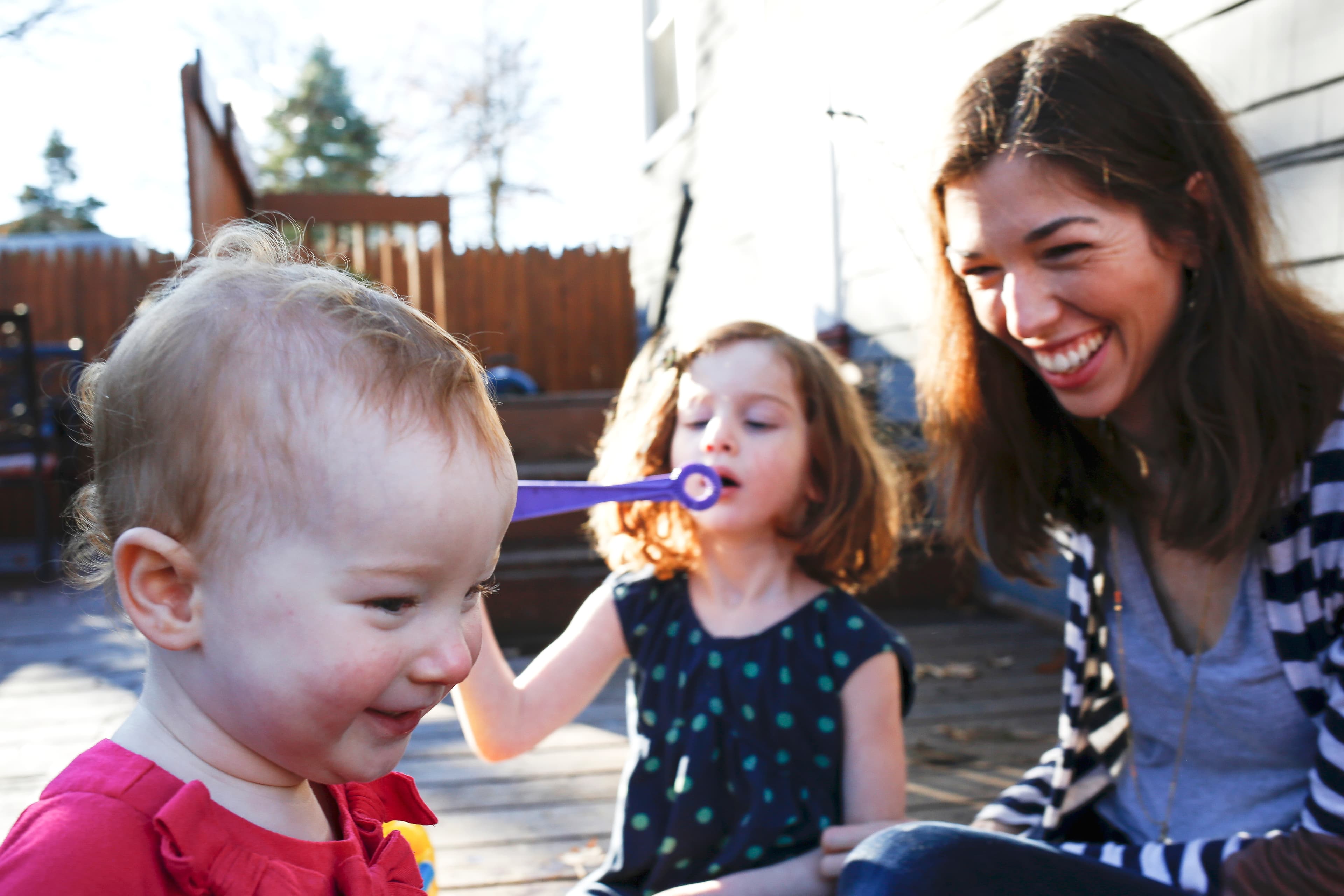 Devon Summersgill, right, believed her baby Kate, left, would be born with Down syndrome based on a prenatal test that turned out to be wrong.