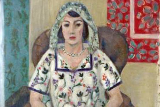 "A Woman Sitting In A Chair" by Henri Matisse. The painting is one of the 1,400 works confiscated from the late German collector Cornelius Gurlitt, the son an Nazi era art dealer. The painting was allegedly looted from a Jewish family by the Nazis.
