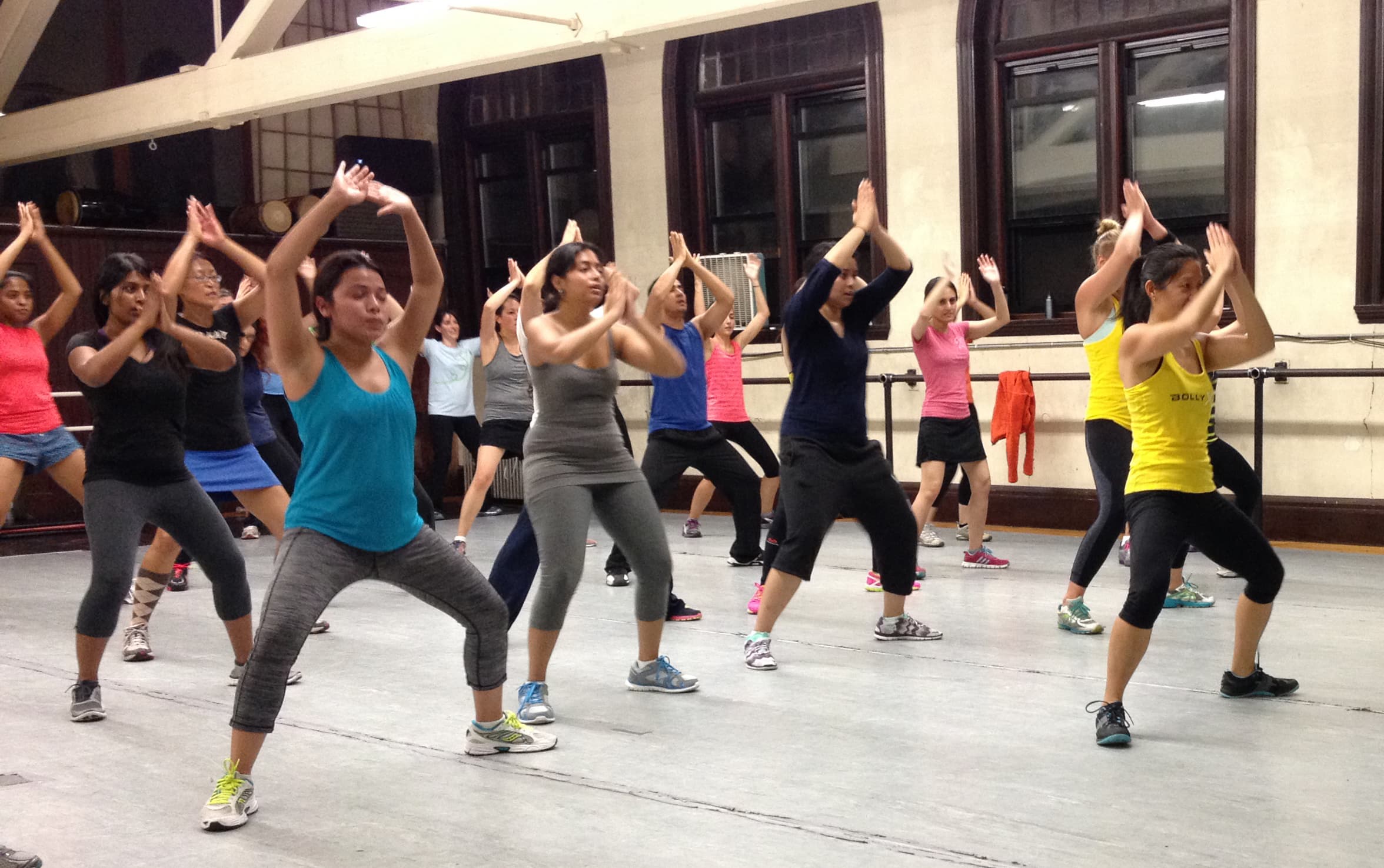 BollyX Fitness class in Cambridge, MA.