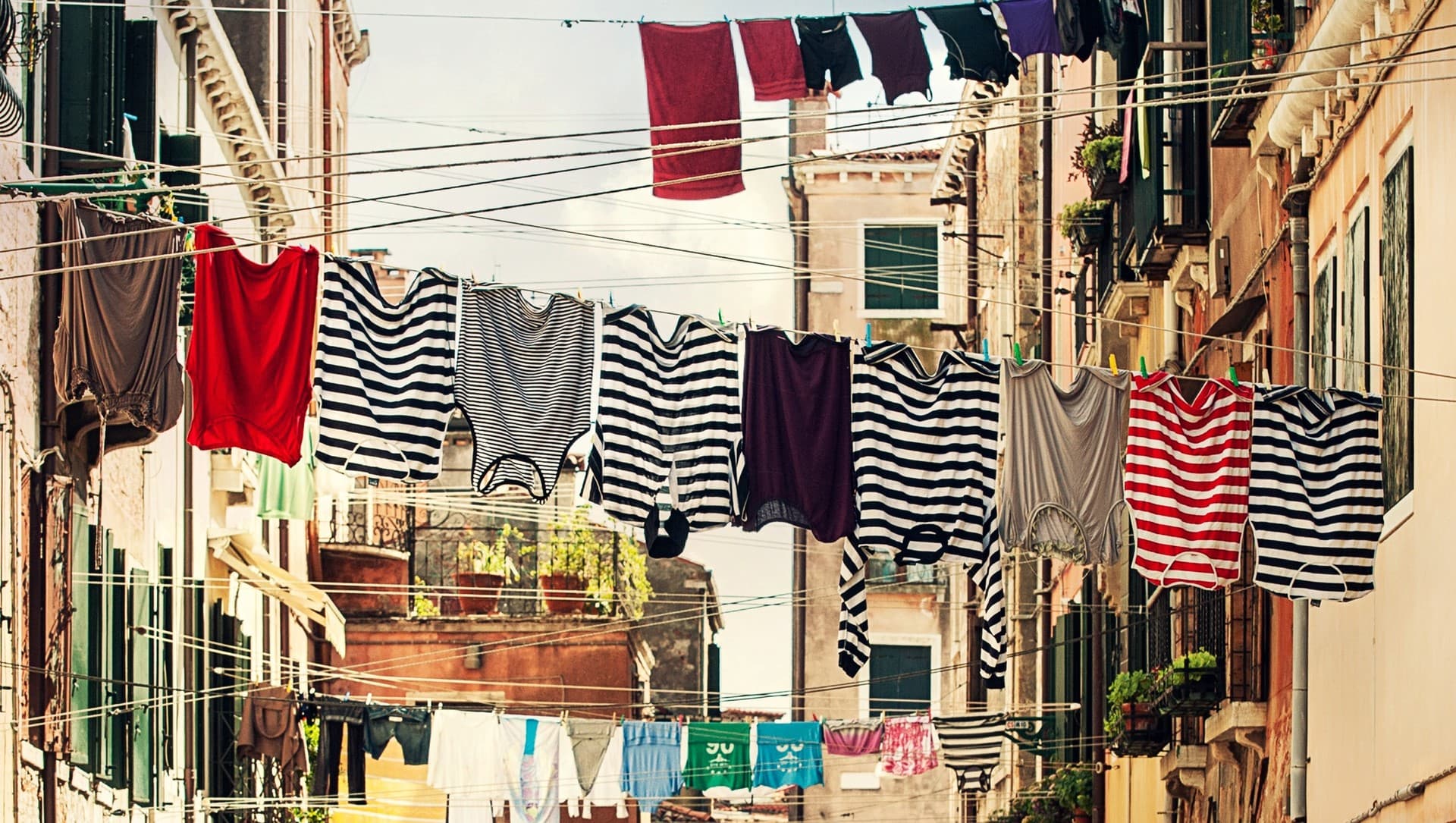 Clothing on laundry line