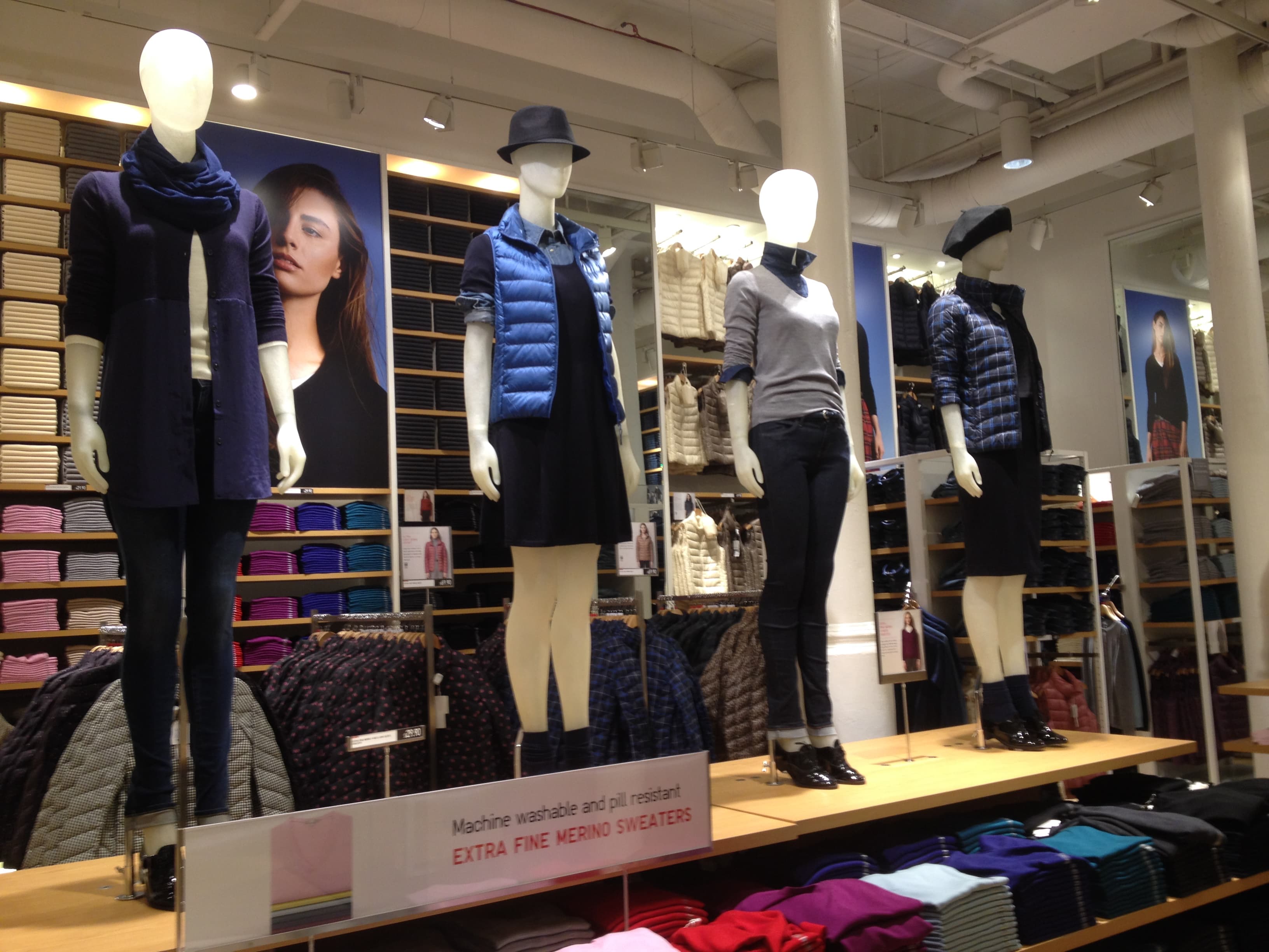 Uniqlo's shiny flagship store in New York City's Soho.
