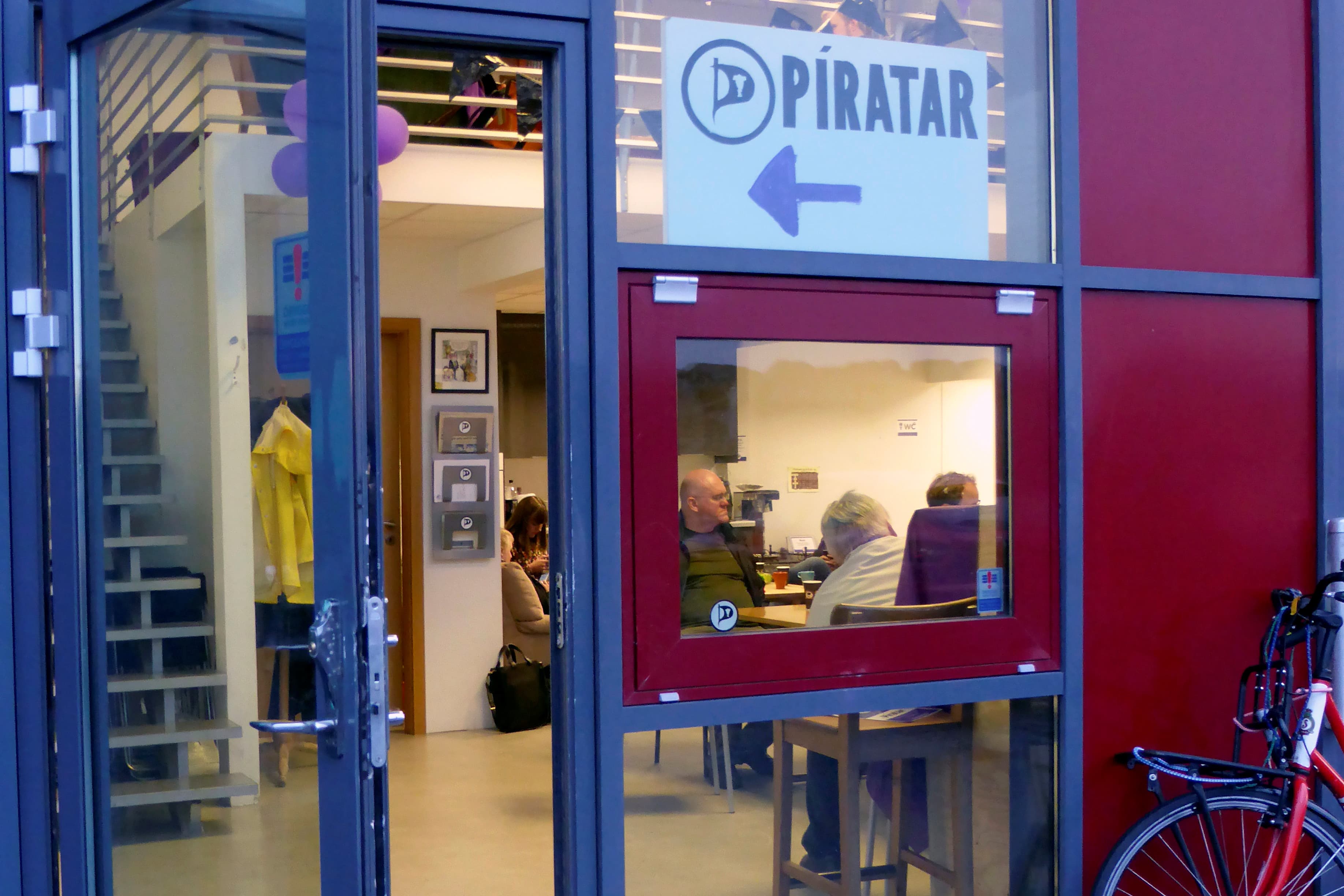 The entrance of the Icelandic Pirate Party headquarters