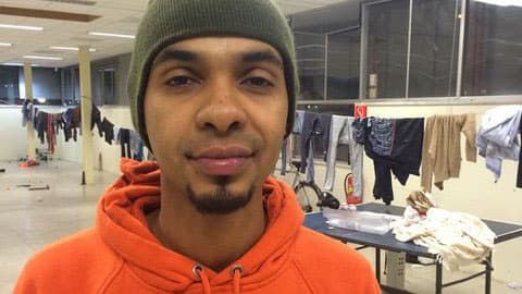22-year-old Attas is currently living with 70 other homeless migrants in an abandoned office building in Amsterdam. The Dutch govenment this week rejected a UN call to assist  illegal homeless migrants by providing food and shelter.