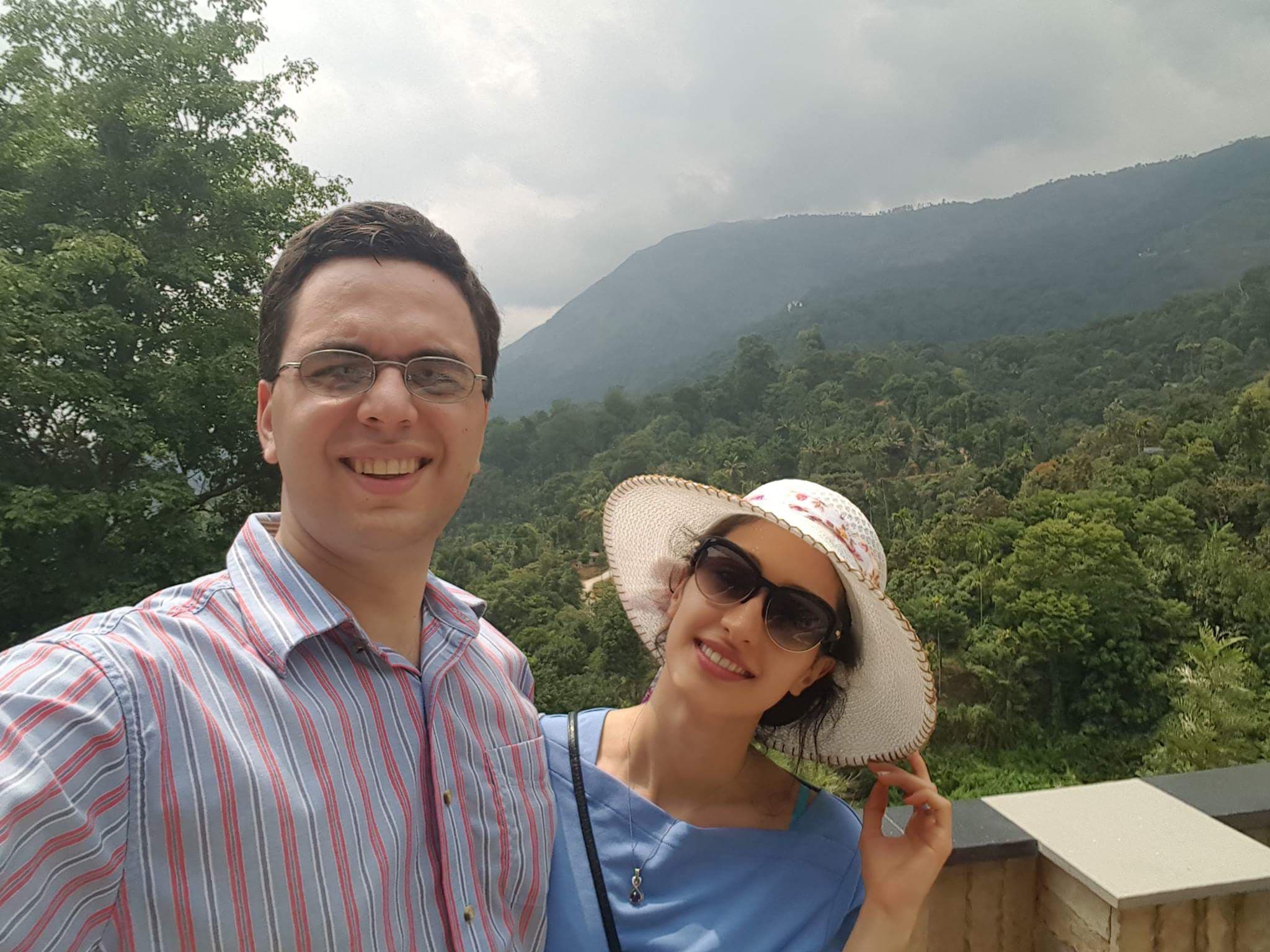 Omid Moghimi and his wife Dorsa Razi.