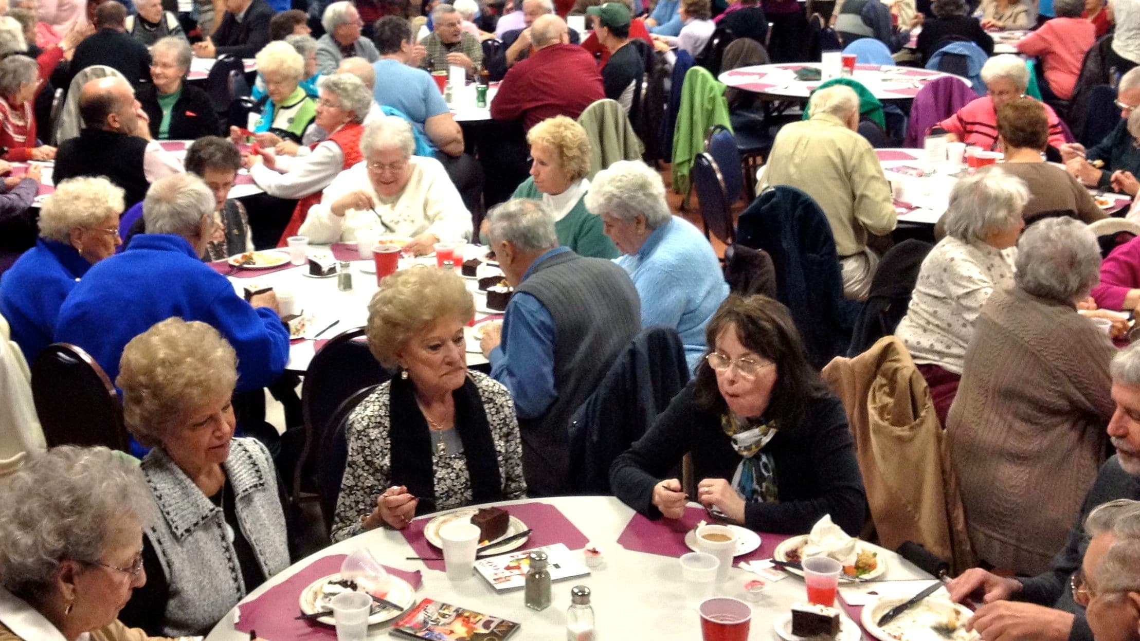 Le Rencontre, a French-speaking meetup at the Franco-American Heritage Center, Lewiston, Maine.