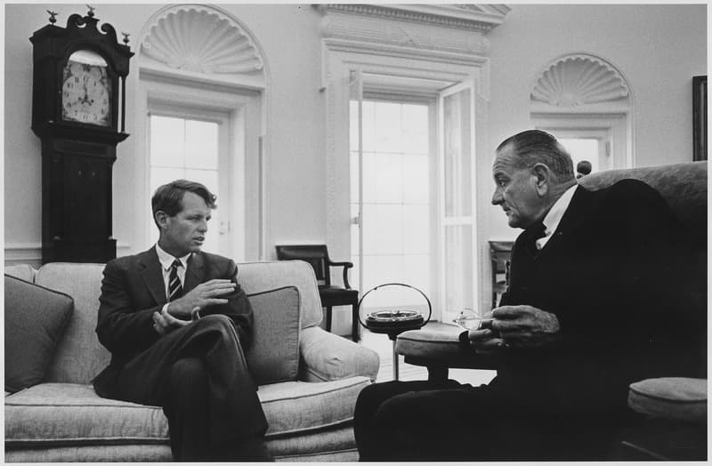Robert F. Kennedy with Lyndon B. Johnson