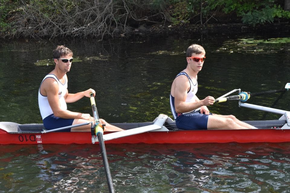 Paralympic rowers train on the Charles River.