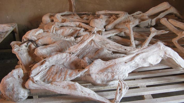 Murambi Technical School, where many victims were killed, is now a genocide museum.