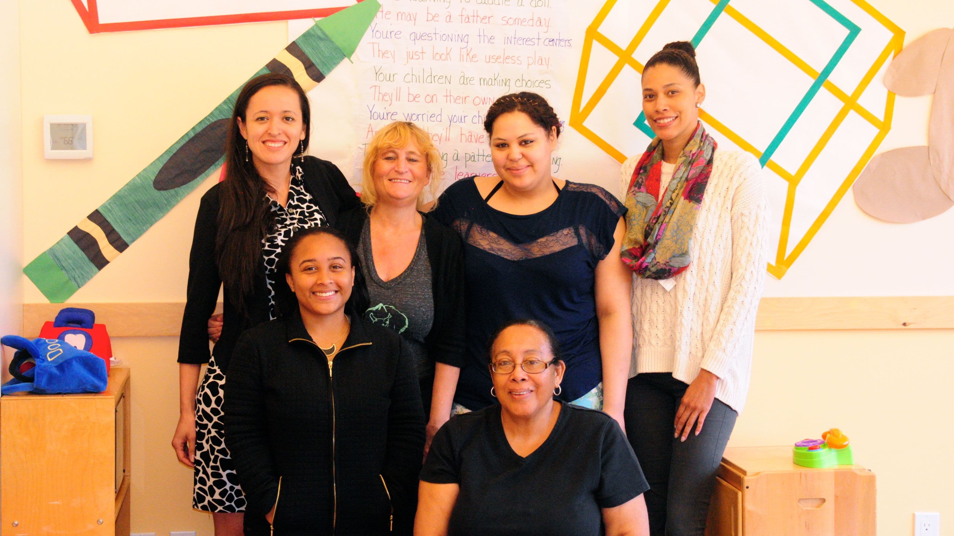 Staff at the Wuneechanunk Shinnecock Preschool.