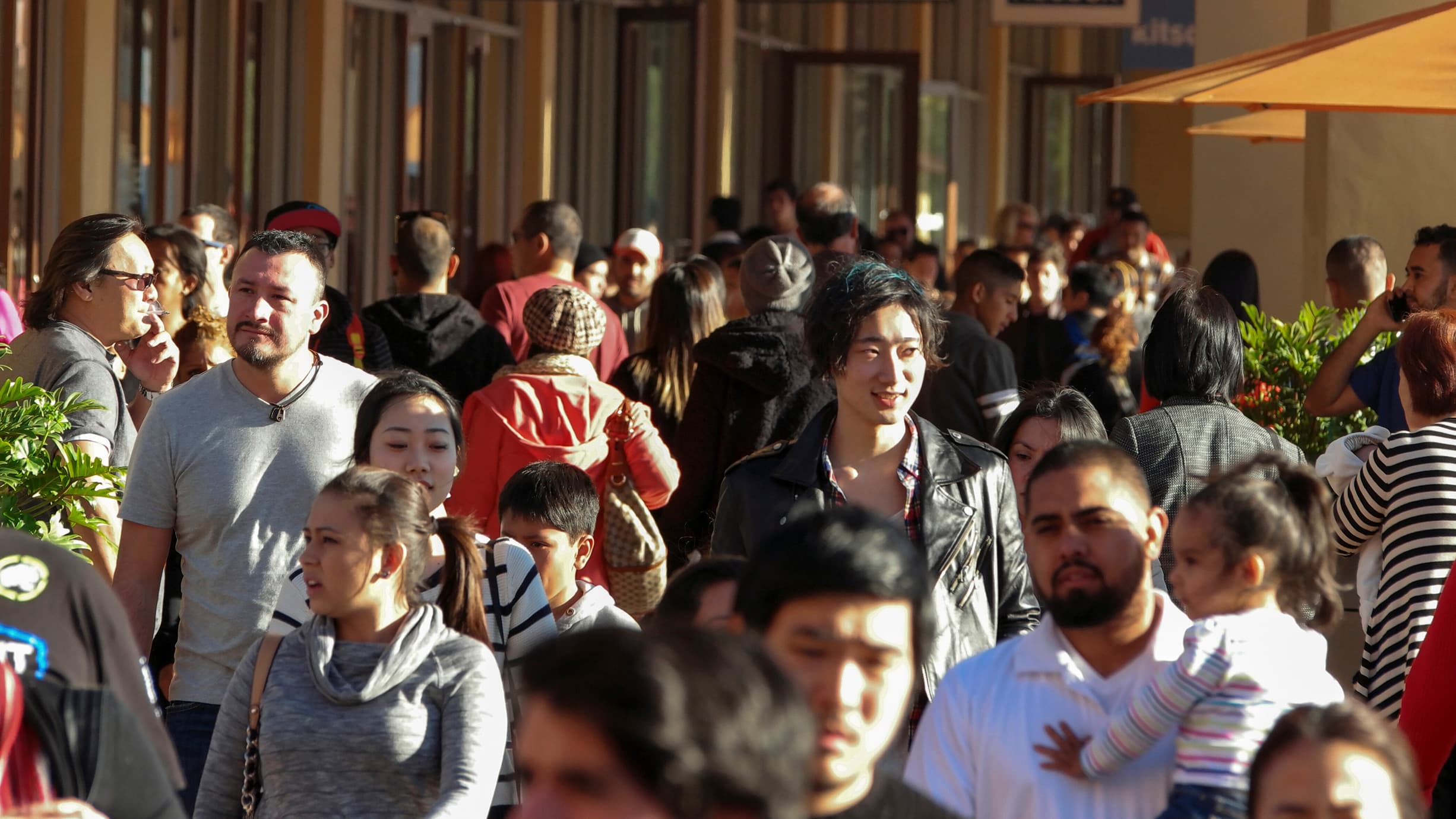 People shopping in Los Angeles.