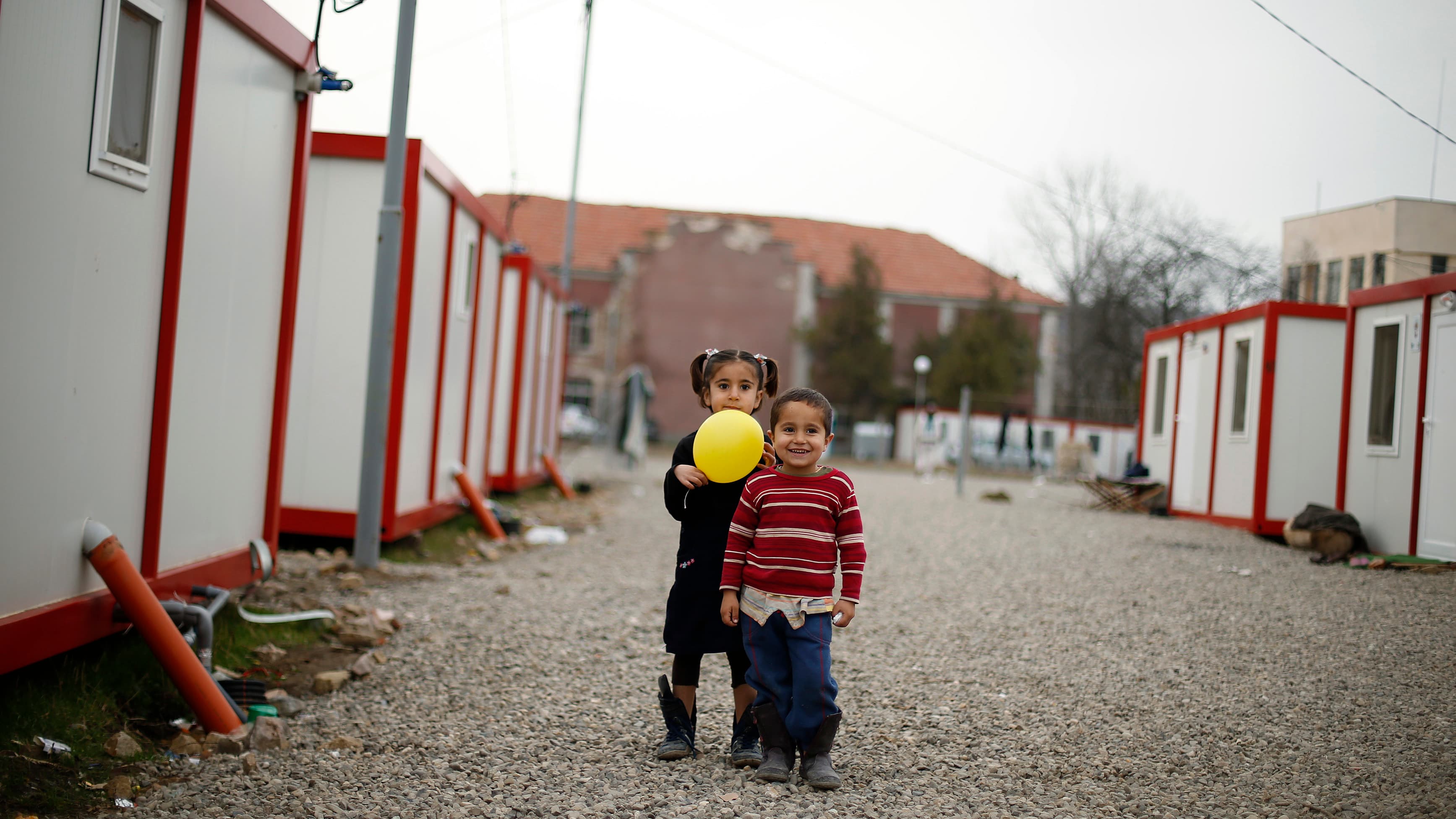 Syrian refugees children