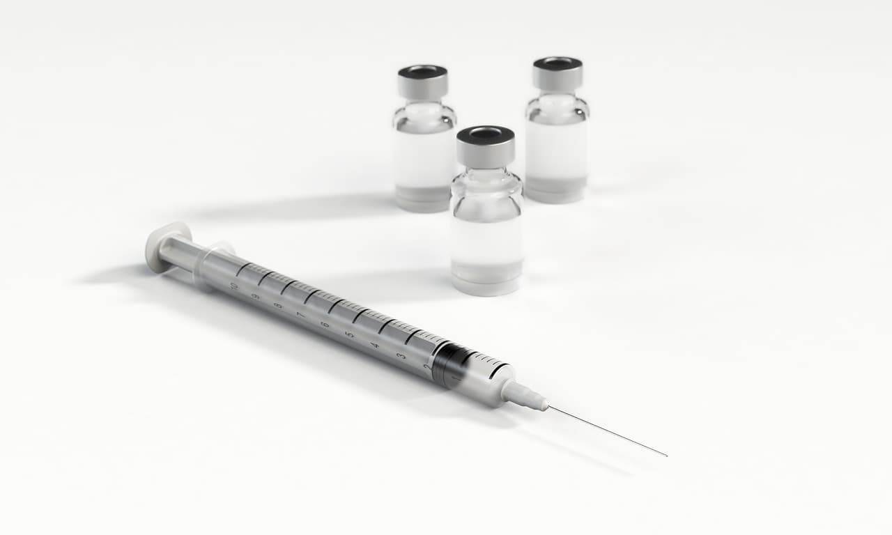 A syringe.