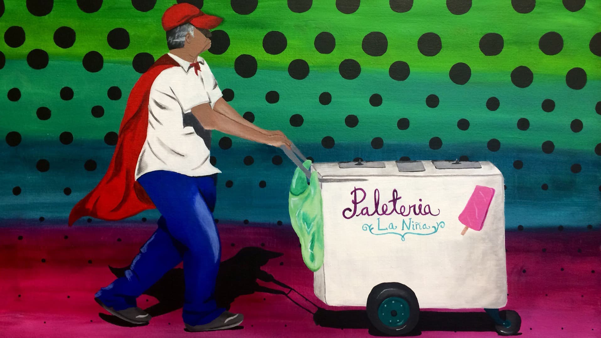 Despite being undocumented, Zully was able to go to college to study arts. Much of her work reflects her experience as an immigrant in America.