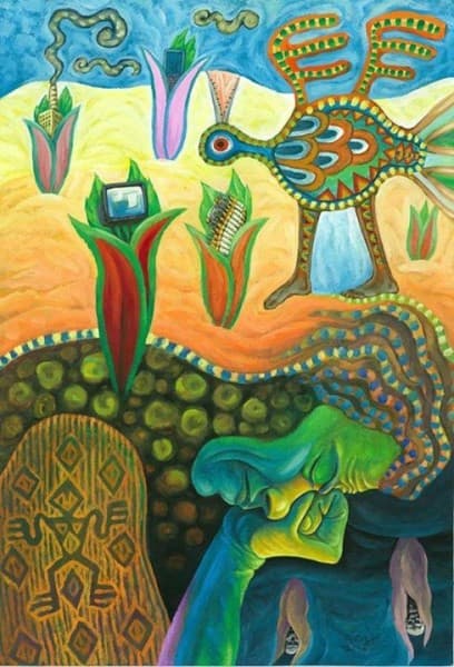 “Tagaynop” is a lumad Mandaya term for nightmare. Artwork by Federico Boyd Sulapas Dominguez.