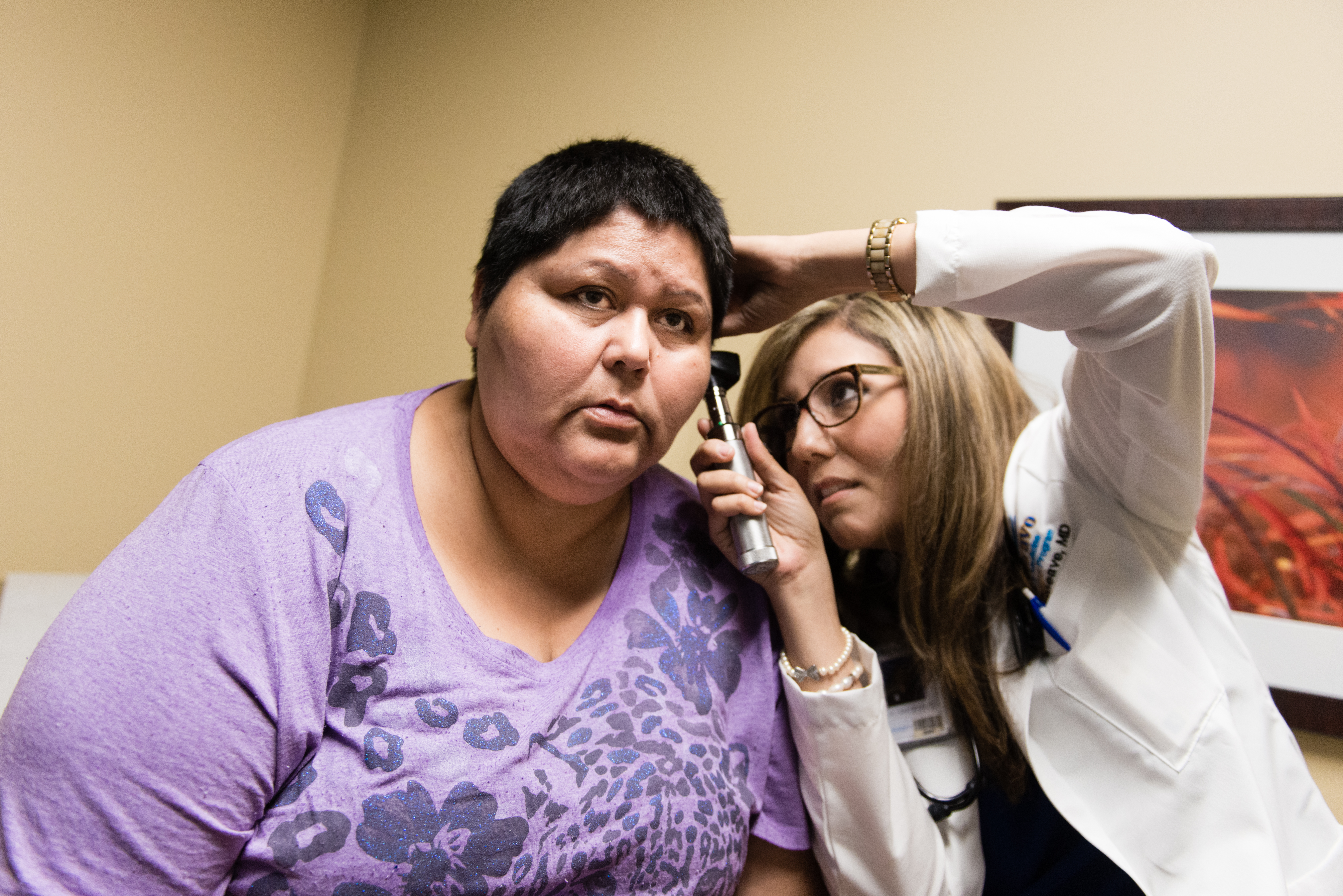 Before Veronica Ayon (left) began seeing Dr. Olga Maeve (right), she says she had to bring her kids along on medical appointments to act as translators.