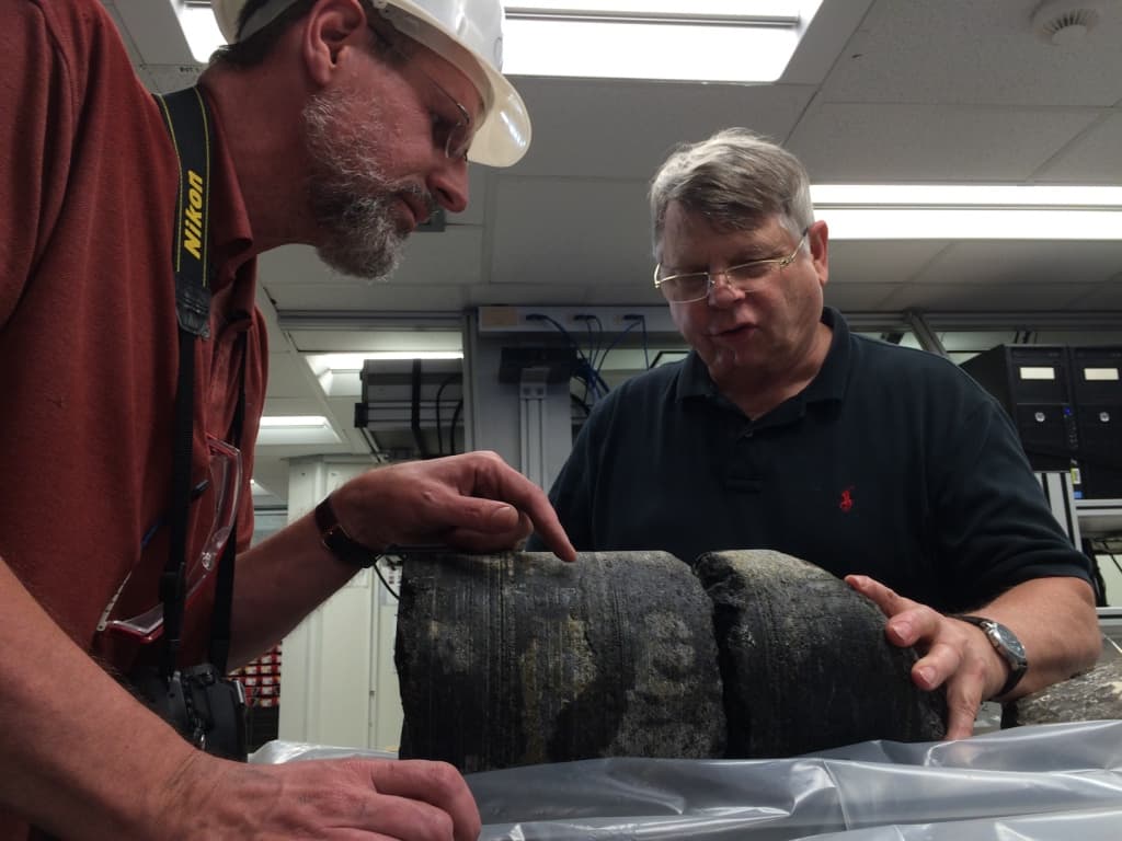 Gabbro crustal core sample