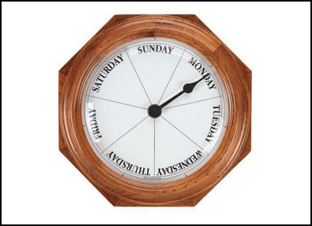 SkyMall clock