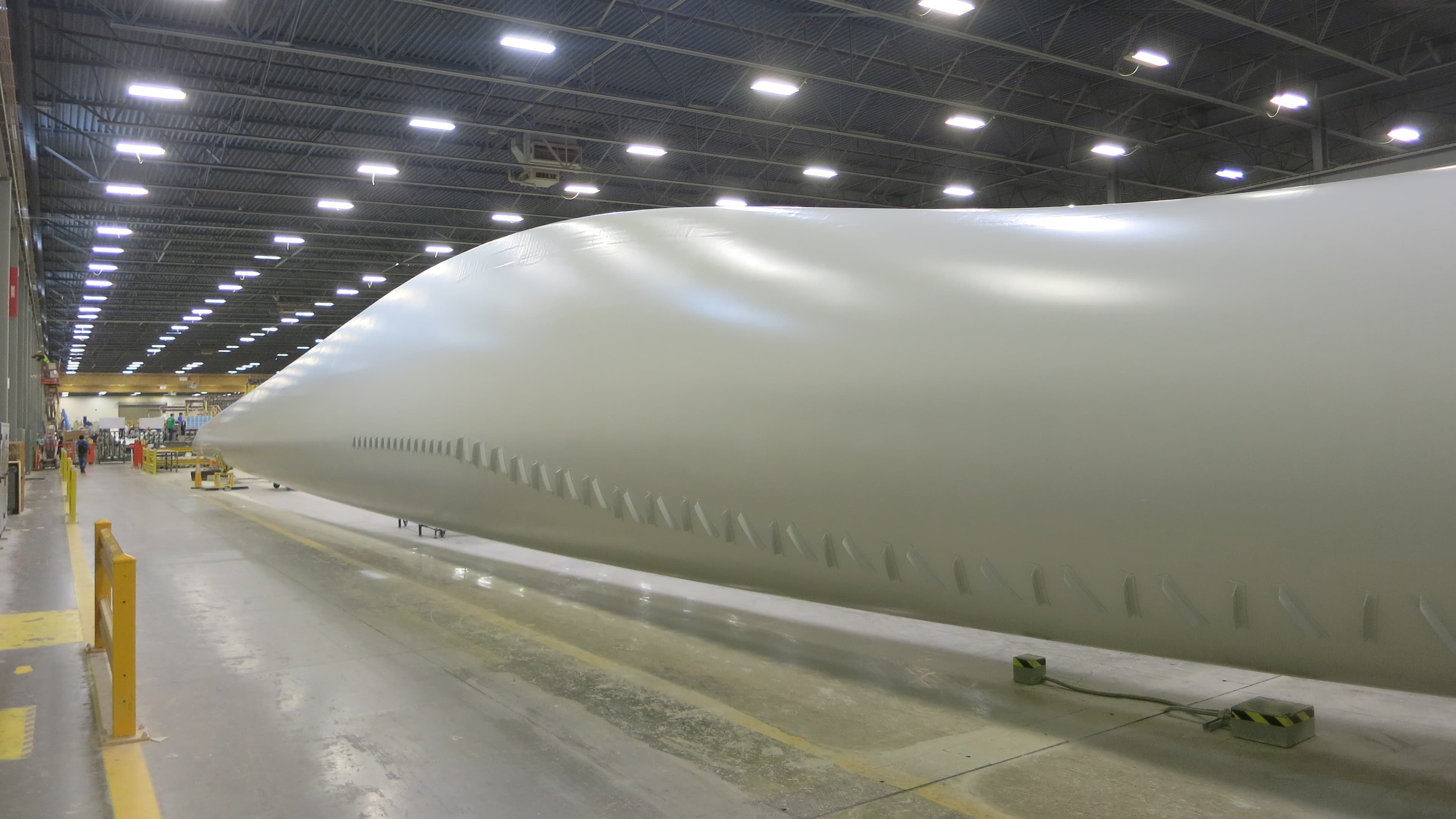 TPI Composites builds 27 windmill blades a week at its Newton factory.