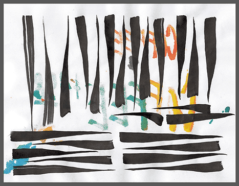 Practice with the wide chisel brush, twisting the brush while pulling.