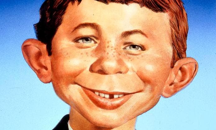Artist Norman Mingo's portrait of Alfred E. Neuman, Mad Magazine's unofficial mascot