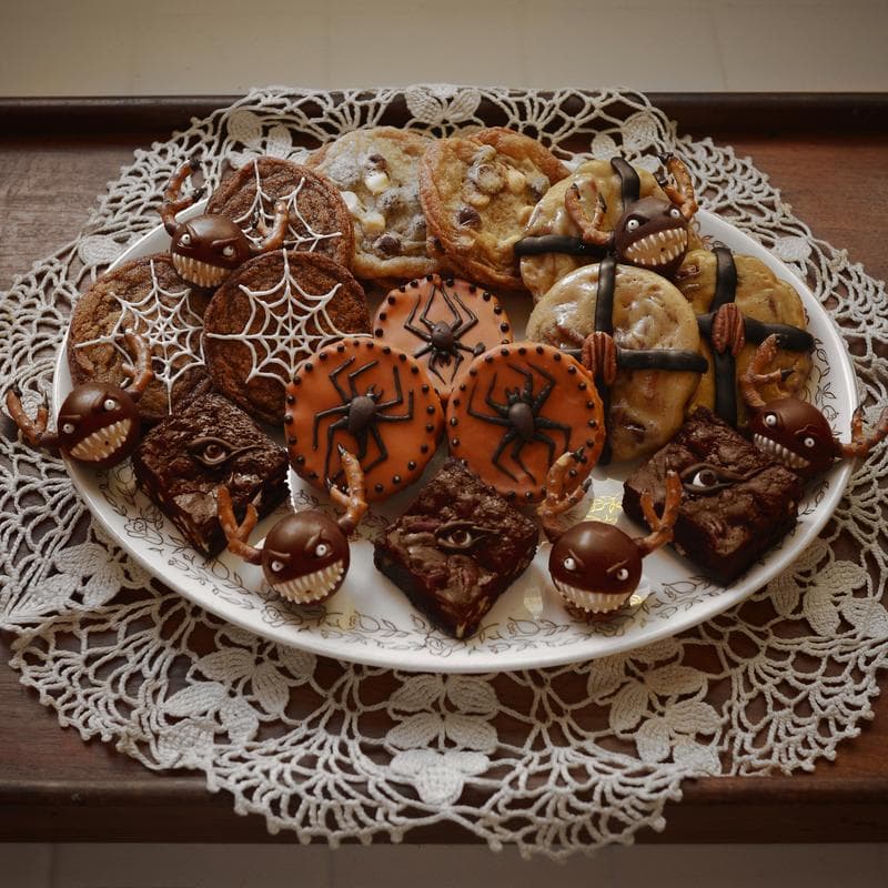 A tray of Halloween treats 