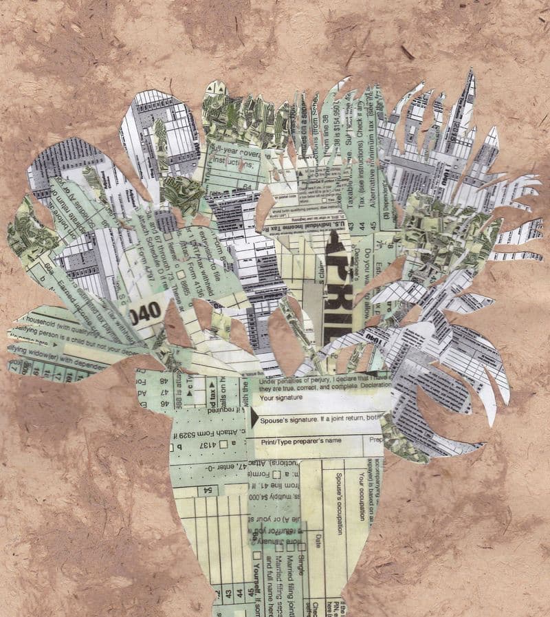 From Robin McClintock: 'Flowers for my accountant.'