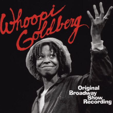 Album cover for the recording of Whoopi Goldberg's self-titled Broadway show (Geffen Gold Line Sp.)