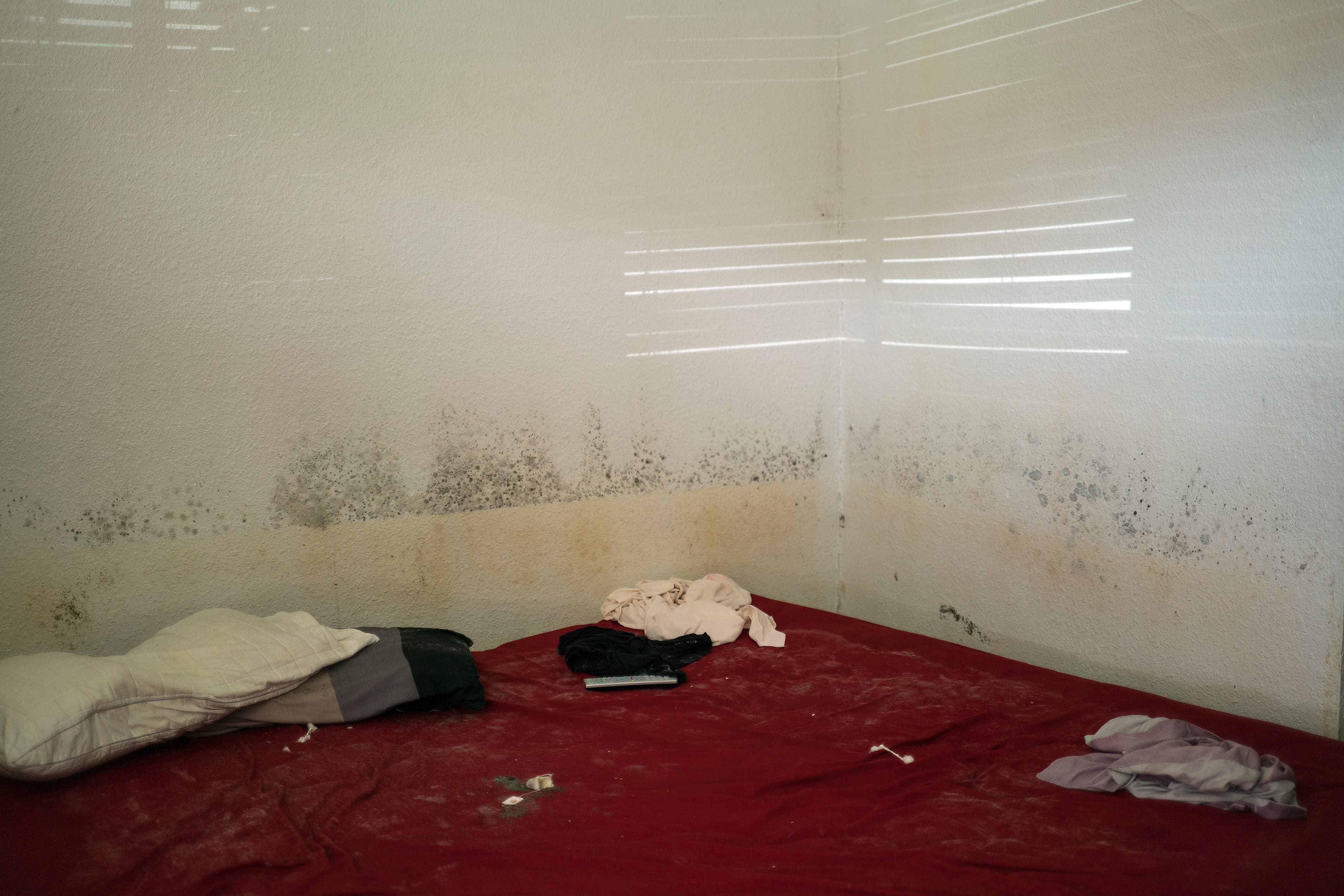 A room in the home of Sylvia and her family after the floodwaters receded.