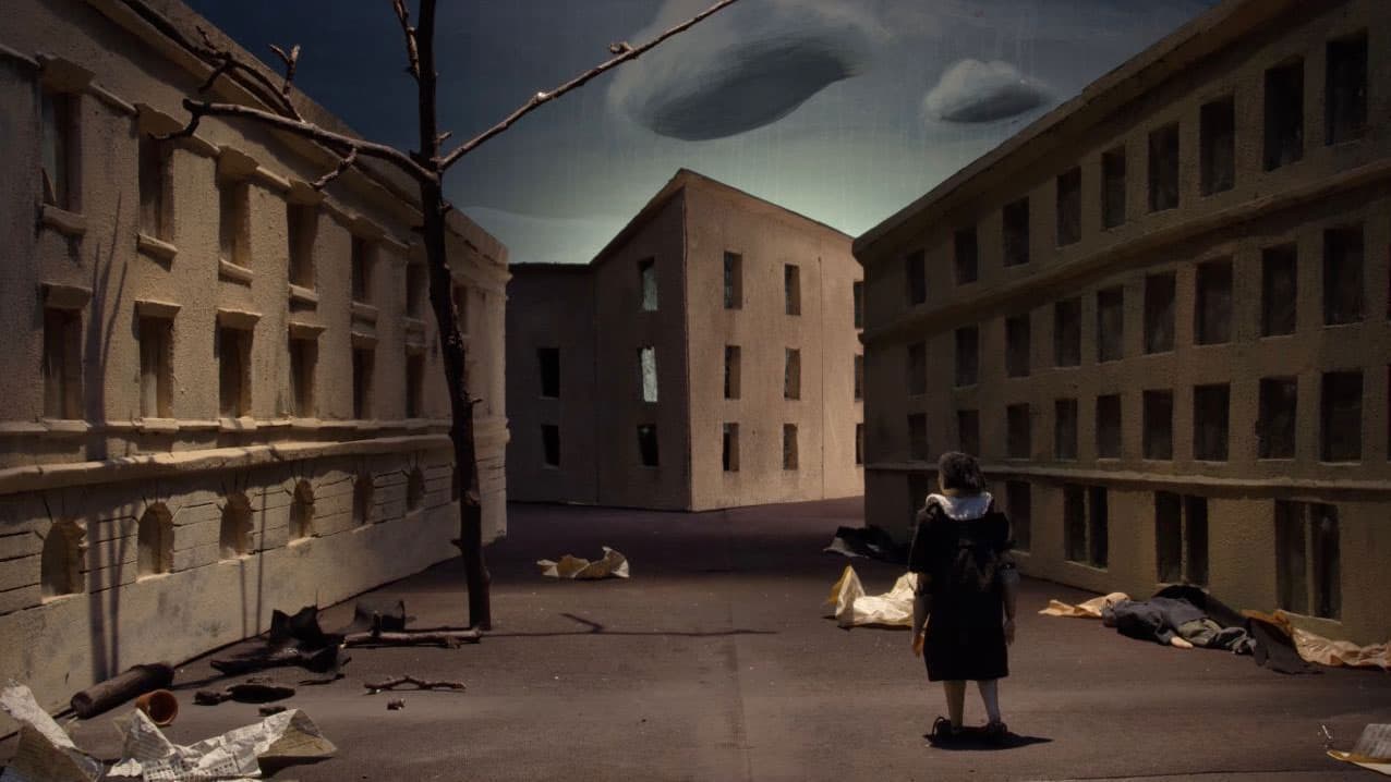 A video still from "The Lemberg Machine," 2023.